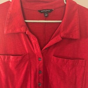 Banana Republic Scarlet Button-Up Shirt